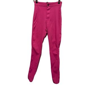 JC & JQ Pink Stretch Skinny Jeans Junior Size Medium Barbiecore Statement Preppy